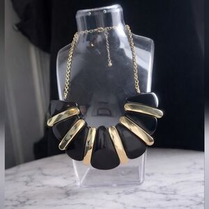 Black & Gold Statement Necklace